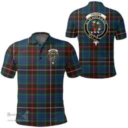 Scottish Fraser Hunting Ancient Clan Tartan Polo Shirt - Crest Classic Scottish Plaid Tartan Plaid