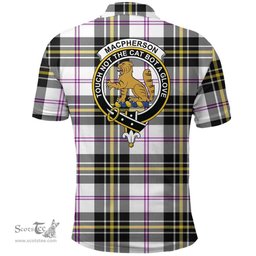 Scottish Macpherson Dress Modern Clan Tartan Polo Shirt - Crest Classic Scottish Plaid Tartan Plaid