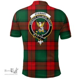 Scottish Stewart Atholl Modern Clan Tartan Polo Shirt - Crest Classic Scottish Plaid Tartan Plaid