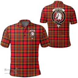 Scottish Hepburn Clan Tartan Polo Shirt - Crest Classic Scottish Plaid Tartan Plaid