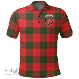 Scottish Erskine Modern Clan Tartan Polo Shirt - Crest Classic Scottish Plaid Tartan Plaid