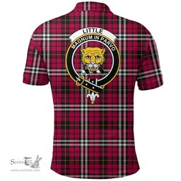 Scottish Little Clan Tartan Polo Shirt - Crest Classic Scottish Plaid Tartan Plaid