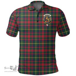 Scottish Mackintosh Hunting Modern Clan Tartan Polo Shirt - Crest Classic Scottish Plaid Tartan Plaid