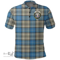Scottish Napier Ancient Clan Tartan Polo Shirt - Crest Classic Scottish Plaid Tartan Plaid