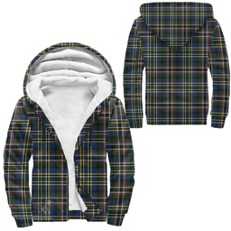 Scottish Scott Green Modern Clan Tartan Sherpa Hoodie - Scottish Plaid Hoodies Scottish Plaid Tartan Plaid - ScotsTee - scotstee.com