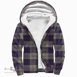 Scottish Cunningham Dress Blue Dancers Clan Tartan Sherpa Hoodie - Scottish Plaid Hoodies Scottish Plaid Tartan Plaid - ScotsTee - scotstee.com