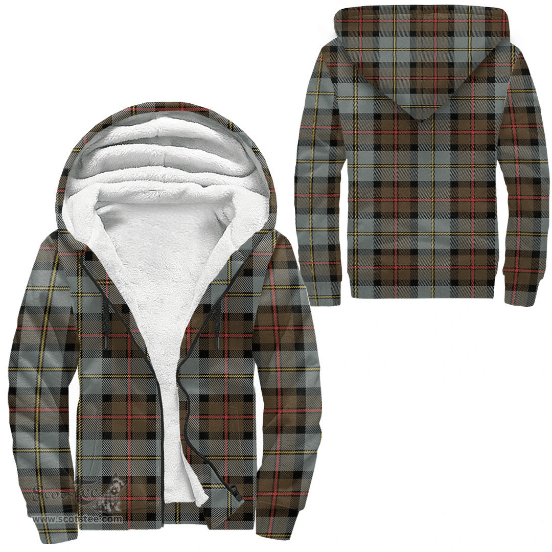 Scottish Macleod Of Harris Weathered Clan Tartan Sherpa Hoodie - Scottish Plaid Hoodies Scottish Plaid Tartan Plaid - ScotsTee - scotstee.com