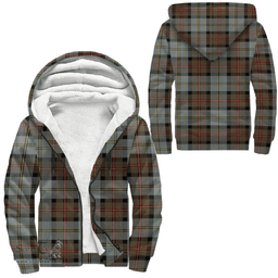 Scottish Macleod Of Harris Weathered Clan Tartan Sherpa Hoodie - Scottish Plaid Hoodies Scottish Plaid Tartan Plaid - ScotsTee - scotstee.com