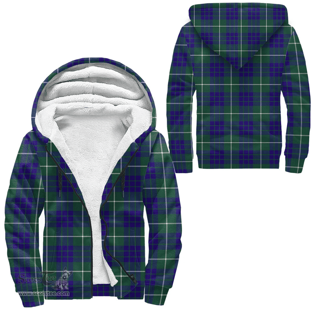 Scottish Hamilton Hunting Modern Clan Tartan Sherpa Hoodie - Scottish Plaid Hoodies Scottish Plaid Tartan Plaid - ScotsTee - scotstee.com