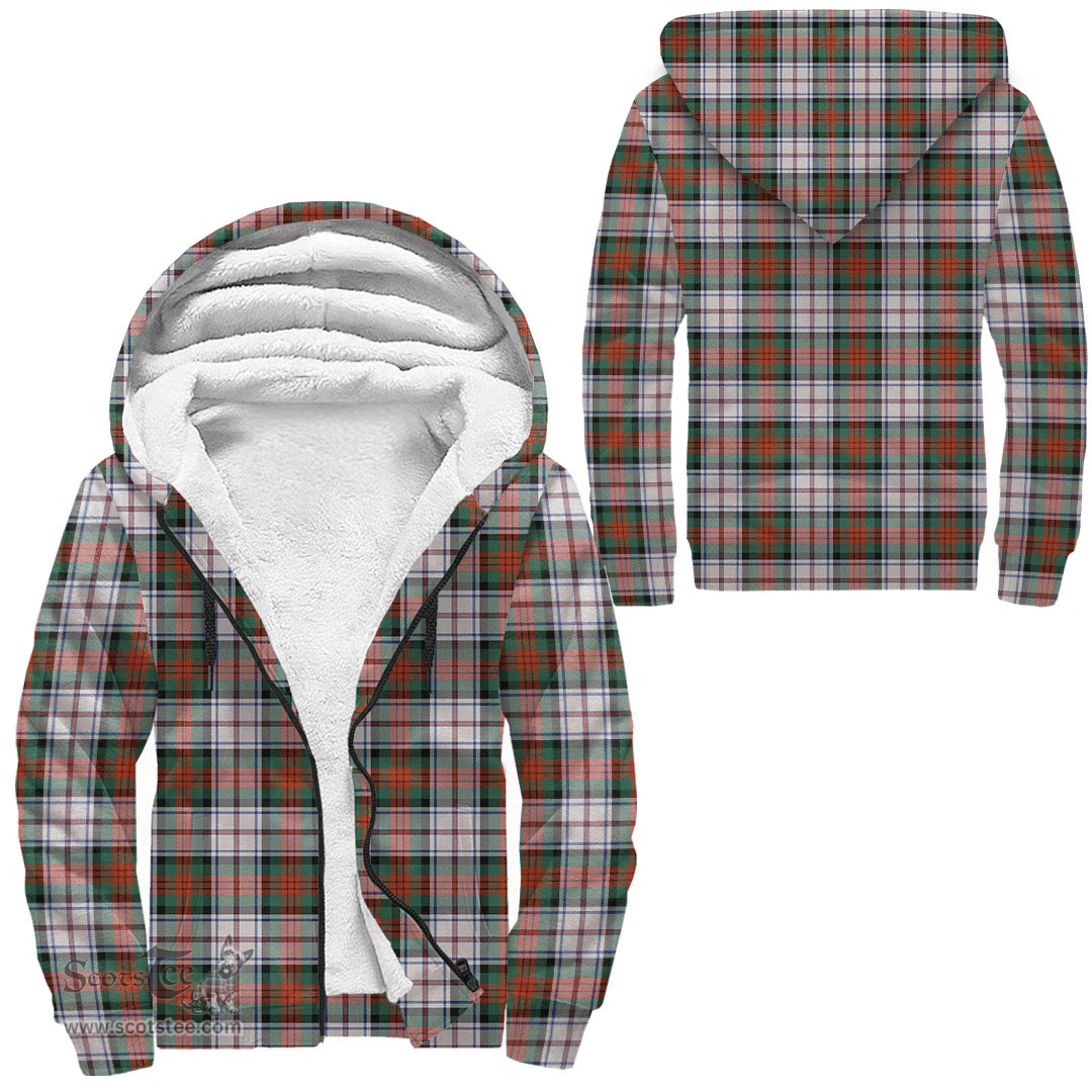 Scottish Macduff Dress Ancient Clan Tartan Sherpa Hoodie - Scottish Plaid Hoodies Scottish Plaid Tartan Plaid - ScotsTee - scotstee.com