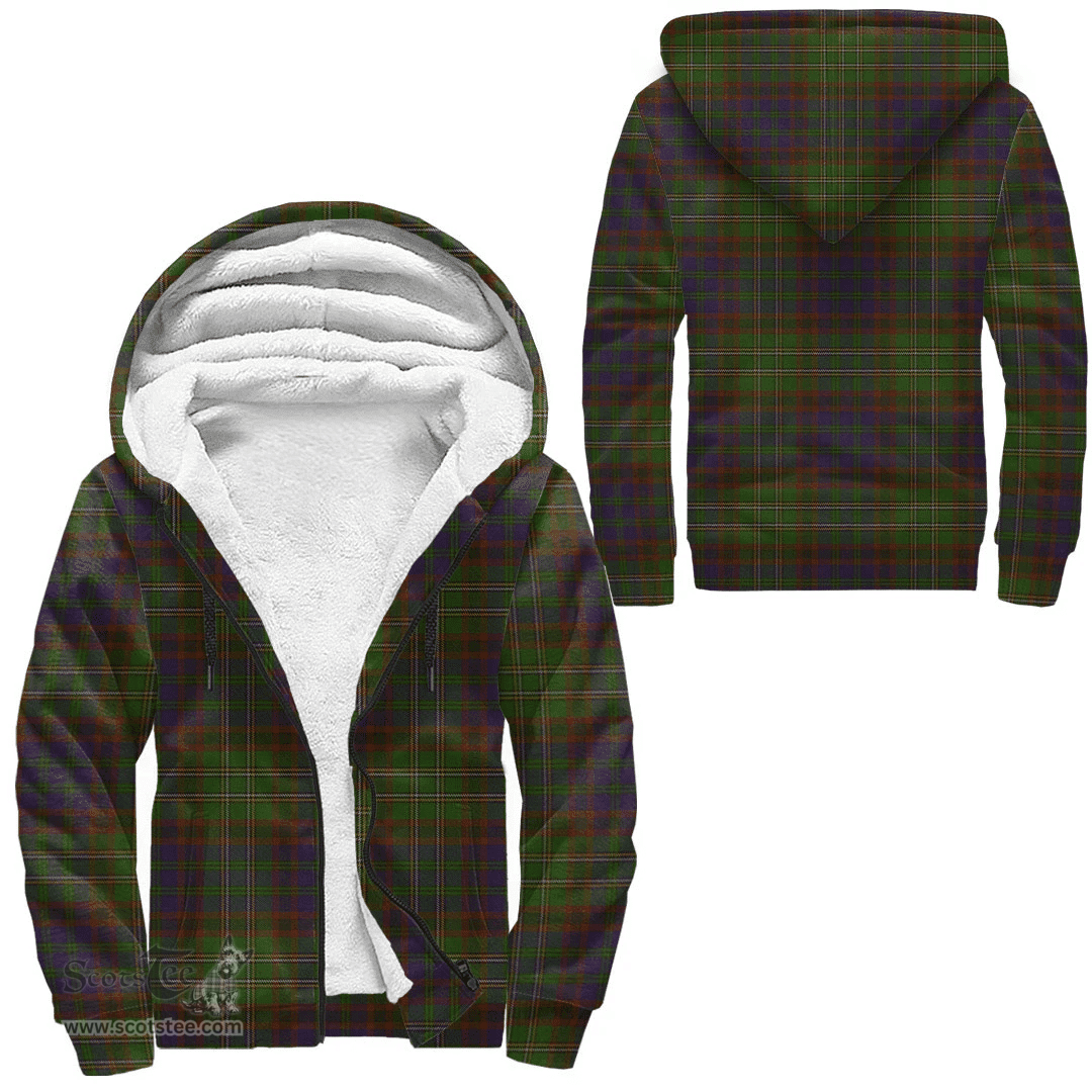 Scottish Cunningham Hunting Modern Clan Tartan Sherpa Hoodie - Scottish Plaid Hoodies Scottish Plaid Tartan Plaid - ScotsTee - scotstee.com