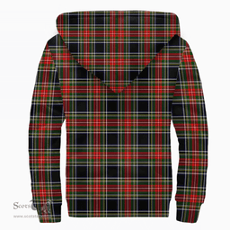 Scottish Stewart Black Clan Tartan Sherpa Hoodie - Scottish Plaid Hoodies Scottish Plaid Tartan Plaid - ScotsTee - scotstee.com