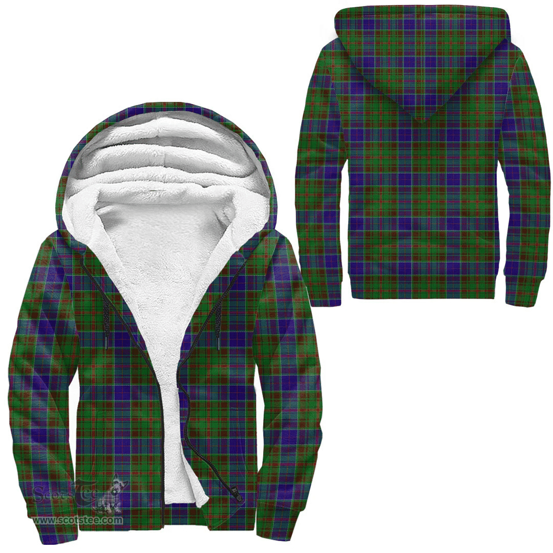 Scottish Adam Clan Tartan Sherpa Hoodie - Scottish Plaid Hoodies Scottish Plaid Tartan Plaid - ScotsTee - scotstee.com