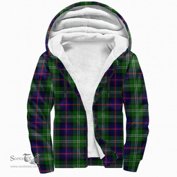 Scottish Sutherland Modern Clan Tartan Sherpa Hoodie - Scottish Plaid Hoodies Scottish Plaid Tartan Plaid - ScotsTee - scotstee.com