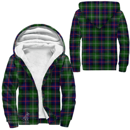 Scottish Sutherland Modern Clan Tartan Sherpa Hoodie - Scottish Plaid Hoodies Scottish Plaid Tartan Plaid - ScotsTee - scotstee.com