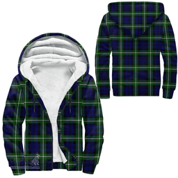 Scottish Lamont Modern Clan Tartan Sherpa Hoodie - Scottish Plaid Hoodies Scottish Plaid Tartan Plaid - ScotsTee - scotstee.com