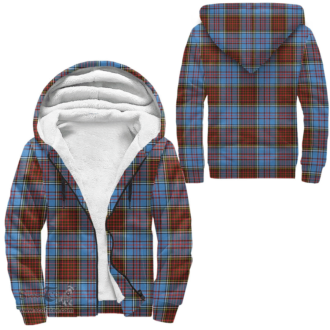 Scottish Anderson Modern Clan Tartan Sherpa Hoodie - Scottish Plaid Hoodies Scottish Plaid Tartan Plaid - ScotsTee - scotstee.com