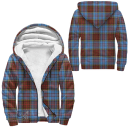 Scottish Anderson Modern Clan Tartan Sherpa Hoodie - Scottish Plaid Hoodies Scottish Plaid Tartan Plaid - ScotsTee - scotstee.com