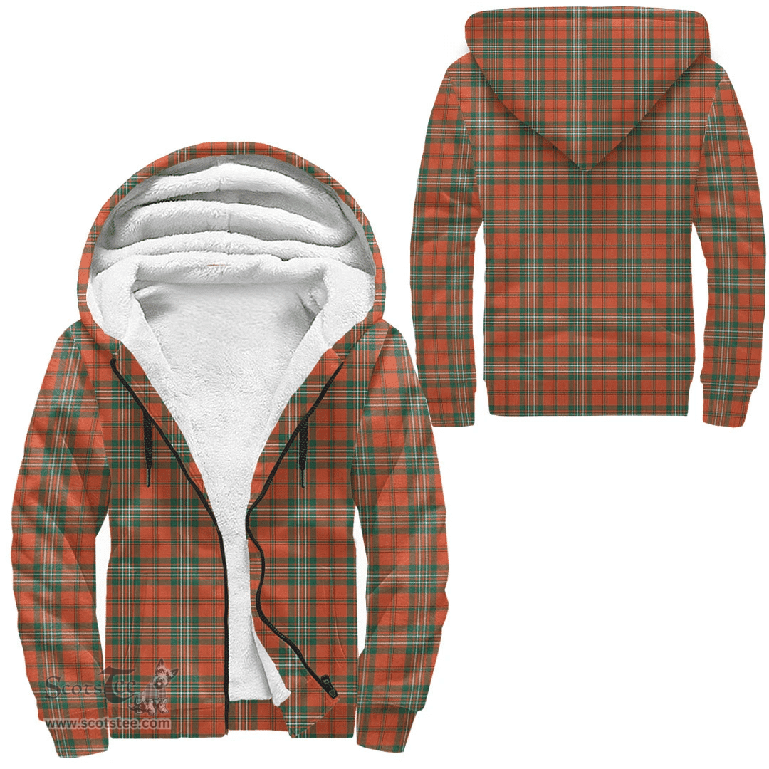 Scottish Scott Ancient Clan Tartan Sherpa Hoodie - Scottish Plaid Hoodies Scottish Plaid Tartan Plaid - ScotsTee - scotstee.com