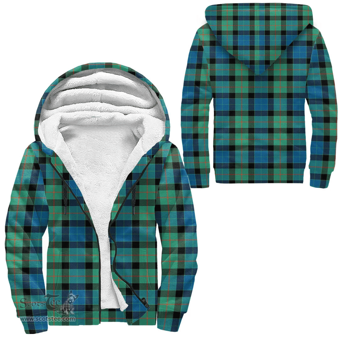 Scottish Gunn Ancient Clan Tartan Sherpa Hoodie - Scottish Plaid Hoodies Scottish Plaid Tartan Plaid - ScotsTee - scotstee.com