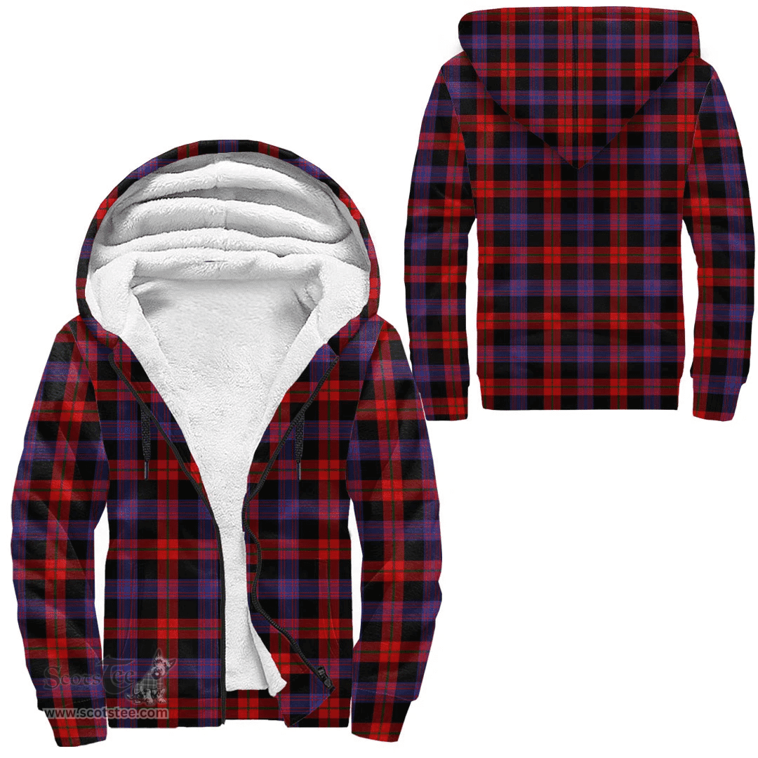 Scottish Brown Modern Clan Tartan Sherpa Hoodie - Scottish Plaid Hoodies Scottish Plaid Tartan Plaid - ScotsTee - scotstee.com