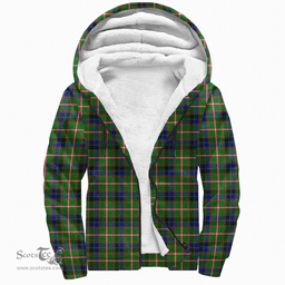 Scottish Reid Green Clan Tartan Sherpa Hoodie - Scottish Plaid Hoodies Scottish Plaid Tartan Plaid - ScotsTee - scotstee.com