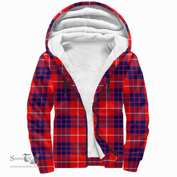 Scottish Hamilton Modern Clan Tartan Sherpa Hoodie - Scottish Plaid Hoodies Scottish Plaid Tartan Plaid - ScotsTee - scotstee.com