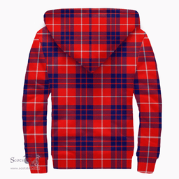Scottish Hamilton Modern Clan Tartan Sherpa Hoodie - Scottish Plaid Hoodies Scottish Plaid Tartan Plaid - ScotsTee - scotstee.com