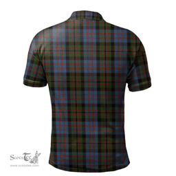 Scottish Bowie Black Tartan Polo Shirt - Classic Scottish Plaid Tartan Plaid