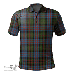 Scottish Bowie Black Tartan Polo Shirt - Classic Scottish Plaid Tartan Plaid