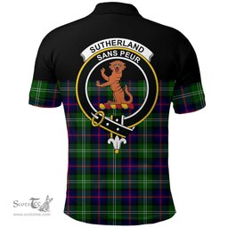 Scottish Sutherland Modern Clan Tartan Polo Shirt - Golf Special Style Scottish Plaid Tartan Plaid