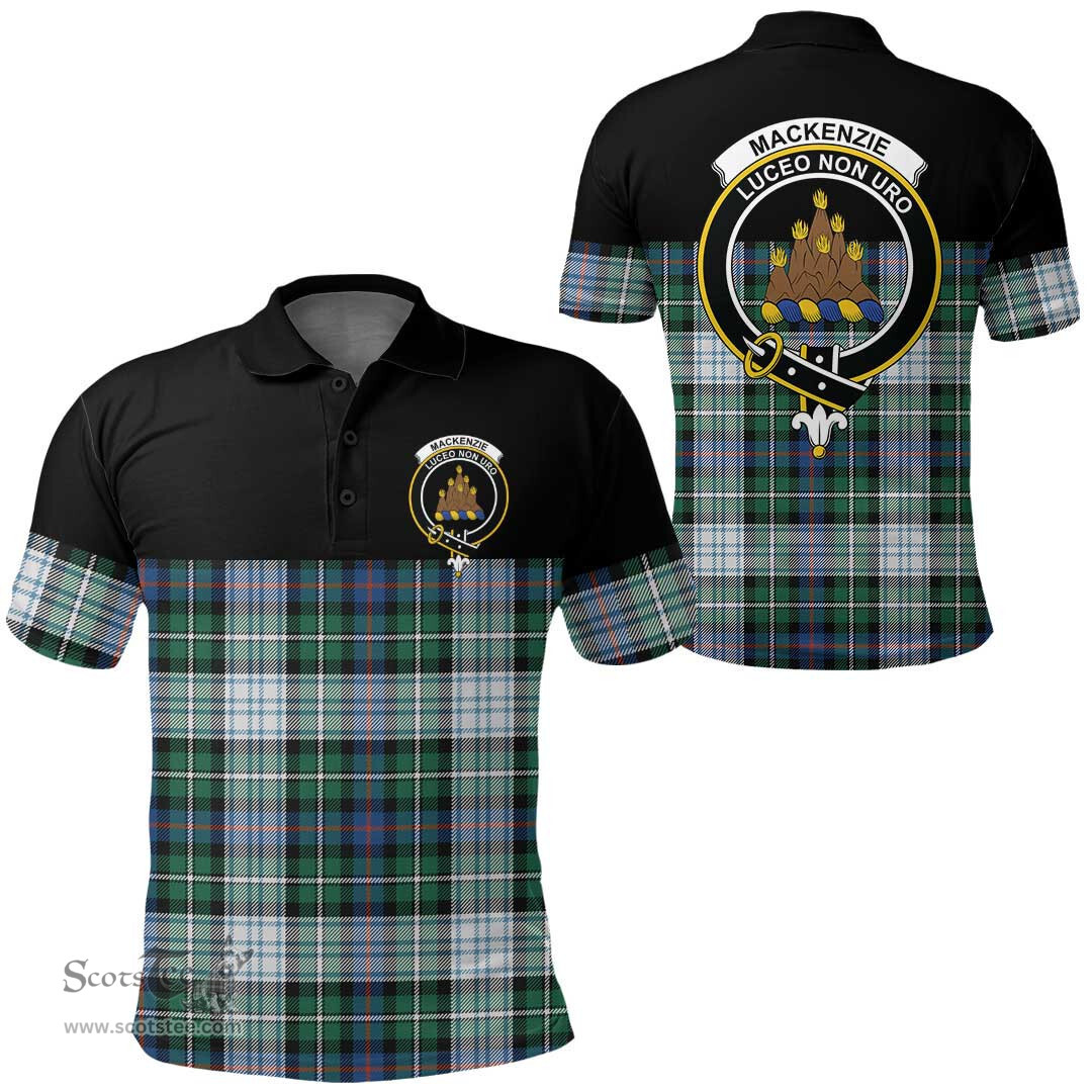 Scottish MacKenzie Dress Ancient Clan Tartan Polo Shirt - Golf Special Style Scottish Plaid Tartan Plaid
