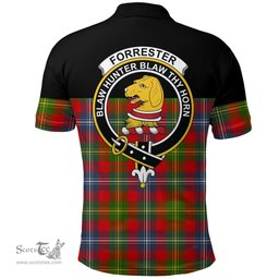 Scottish Forrester Clan Tartan Polo Shirt - Golf Special Style Scottish Plaid Tartan Plaid
