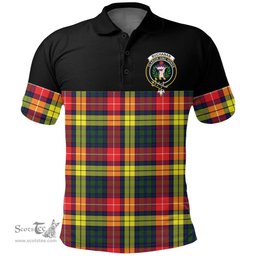 Scottish Buchanan Modern Clan Tartan Polo Shirt - Golf Special Style Scottish Plaid Tartan Plaid