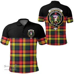 Scottish Buchanan Modern Clan Tartan Polo Shirt - Golf Special Style Scottish Plaid Tartan Plaid