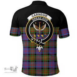 Scottish Carnegie Ancient Clan Tartan Polo Shirt - Golf Special Style Scottish Plaid Tartan Plaid