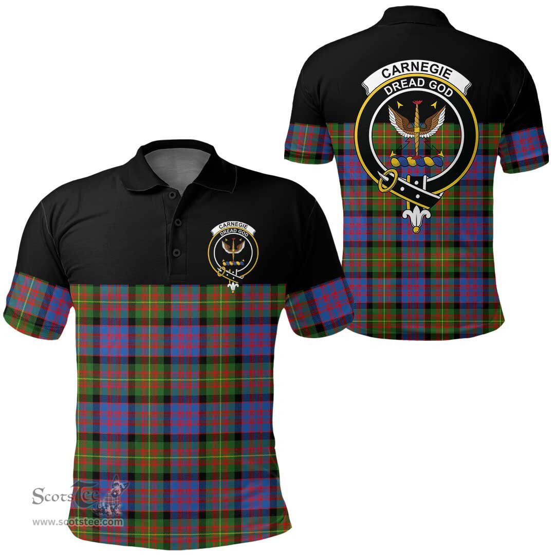 Scottish Carnegie Ancient Clan Tartan Polo Shirt - Golf Special Style Scottish Plaid Tartan Plaid