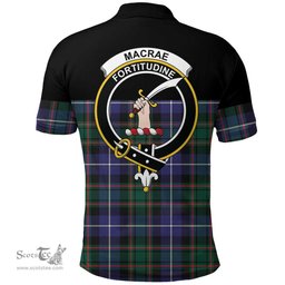 Scottish MacRae Hunting Modern Clan Tartan Polo Shirt - Golf Special Style Scottish Plaid Tartan Plaid