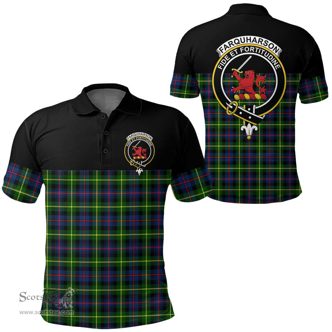 Scottish Farquharson Modern Clan Tartan Polo Shirt - Golf Special Style Scottish Plaid Tartan Plaid