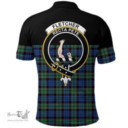 Scottish Fletcher Ancient Clan Tartan Polo Shirt - Golf Special Style Scottish Plaid Tartan Plaid