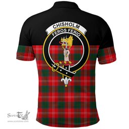 Scottish Chisholm Modern Clan Tartan Polo Shirt - Golf Special Style Scottish Plaid Tartan Plaid