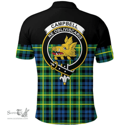 Scottish Campbell of Breadalbane Ancient Clan Tartan Polo Shirt - Golf Special Style Scottish Plaid Tartan Plaid