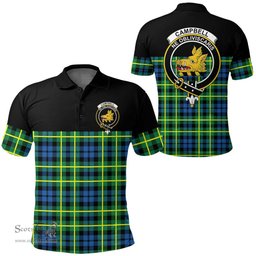 Scottish Campbell of Breadalbane Ancient Clan Tartan Polo Shirt - Golf Special Style Scottish Plaid Tartan Plaid