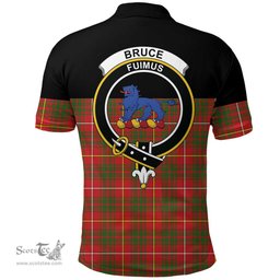 Scottish Bruce Modern Clan Tartan Polo Shirt - Golf Special Style Scottish Plaid Tartan Plaid