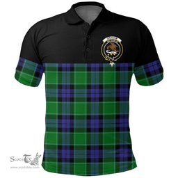 Scottish Graham of Menteith Modern Clan Tartan Polo Shirt - Golf Special Style Scottish Plaid Tartan Plaid