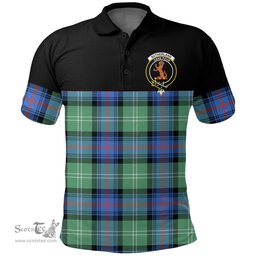 Scottish Sutherland Old Ancient Clan Tartan Polo Shirt - Golf Special Style Scottish Plaid Tartan Plaid