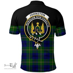 Scottish Johnston Modern Clan Tartan Polo Shirt - Golf Special Style Scottish Plaid Tartan Plaid