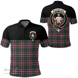 Scottish MacFarlane Hunting Modern Clan Tartan Polo Shirt - Golf Special Style Scottish Plaid Tartan Plaid