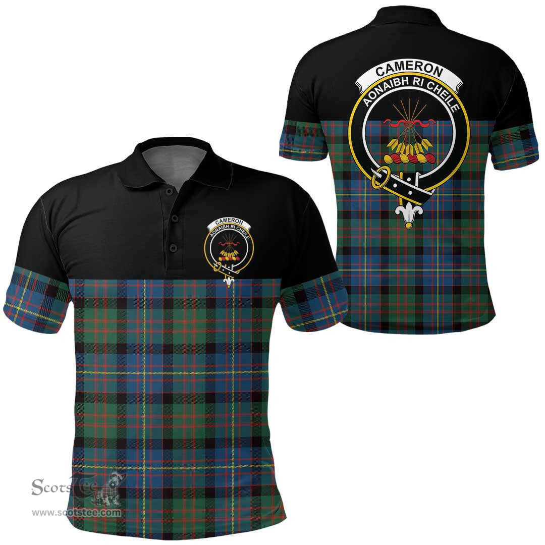 Scottish Cameron of Erracht Ancient Clan Tartan Polo Shirt - Golf Special Style Scottish Plaid Tartan Plaid