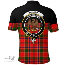 Scottish Munro Modern Clan Tartan Polo Shirt - Golf Special Style Scottish Plaid Tartan Plaid